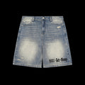 (610)-Get-Money Denim Shorts